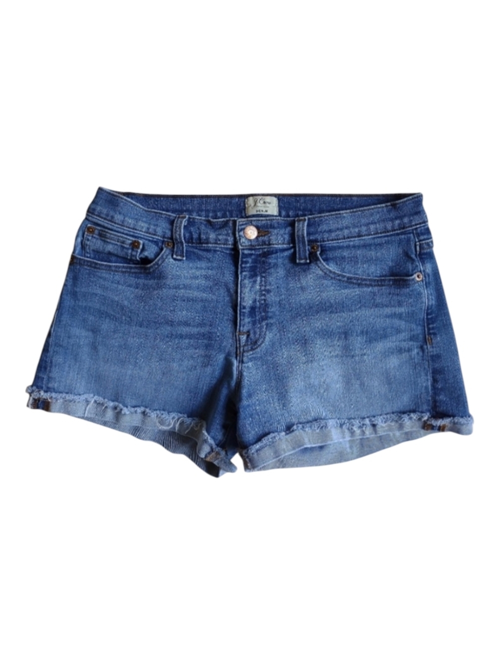 J.CREW Denim Shorts Raw Cuff Jean Shorts Size 29